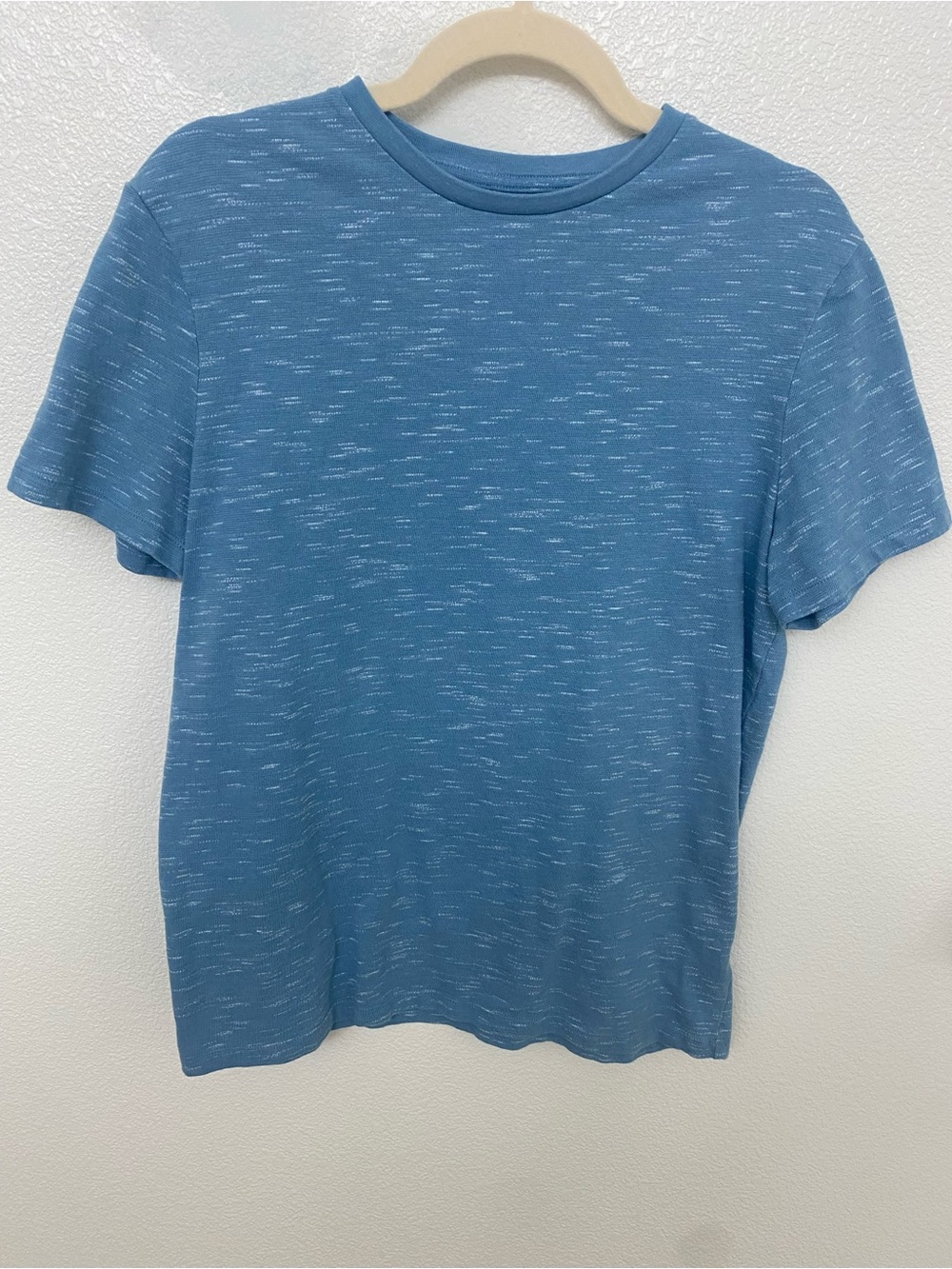 Goodfellow & Co Blue Heathered Short Sleeve Crew Tee